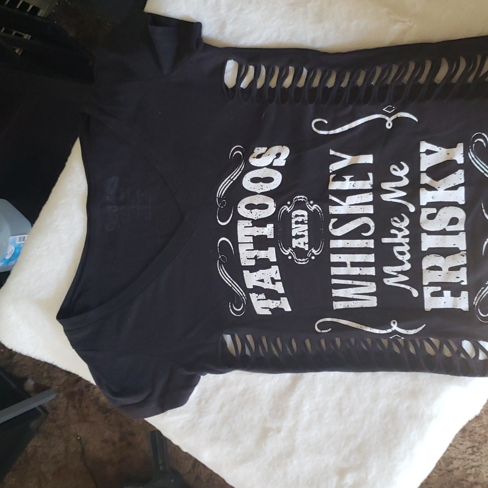 Black, sm, Spencer's short sleeve t-shirt